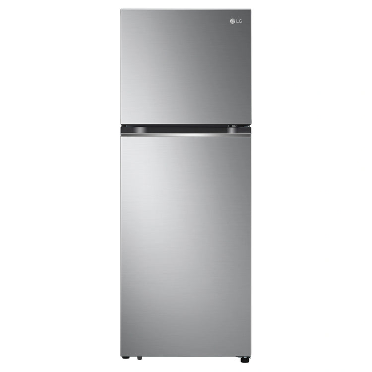 LG 315L Top Mount Fridge Stainless Finish GT3S, Front View