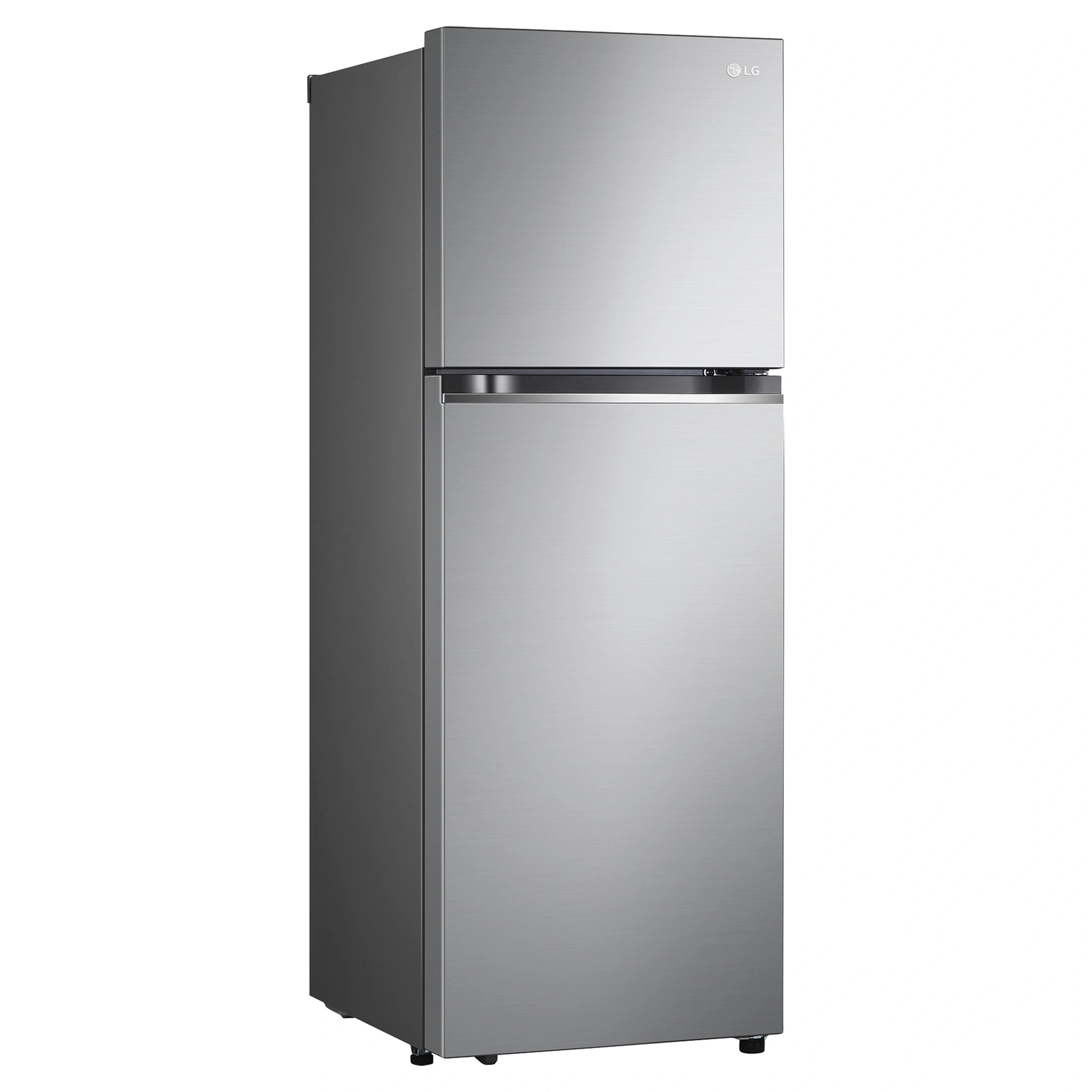 LG 315L Top Mount Fridge Stainless Finish GT3S, Left Side View