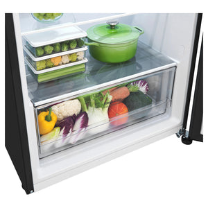 LG 375 L Top Mount Refrigerator GT5MB, Fresh Zone View With Storages 2