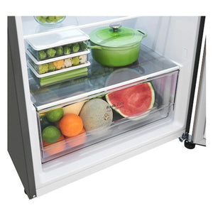 LG 375 L Top Mount Refrigerator GT5S, Drawers View With Storages