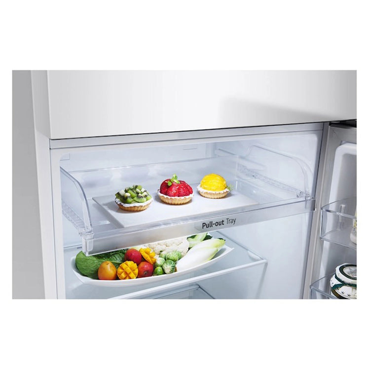 LG 375 L Top Mount Refrigerator GT5W, Pull Out Tray View