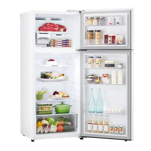 LG 375 L Top Mount Refrigerator GT5W, Right Side Door Open View With Storages