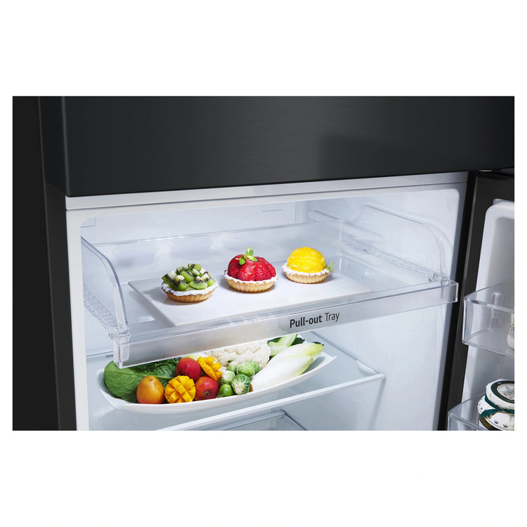 LG GT6MB 395L Surround Cooling Top Mount Fridge - Black