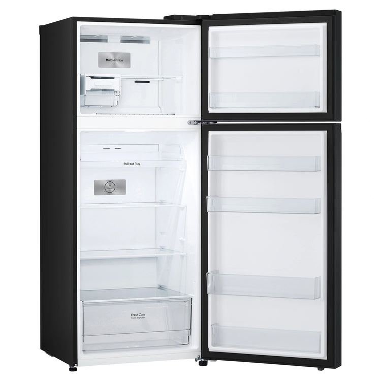 LG GT6MB 395L Surround Cooling Top Mount Fridge - Black