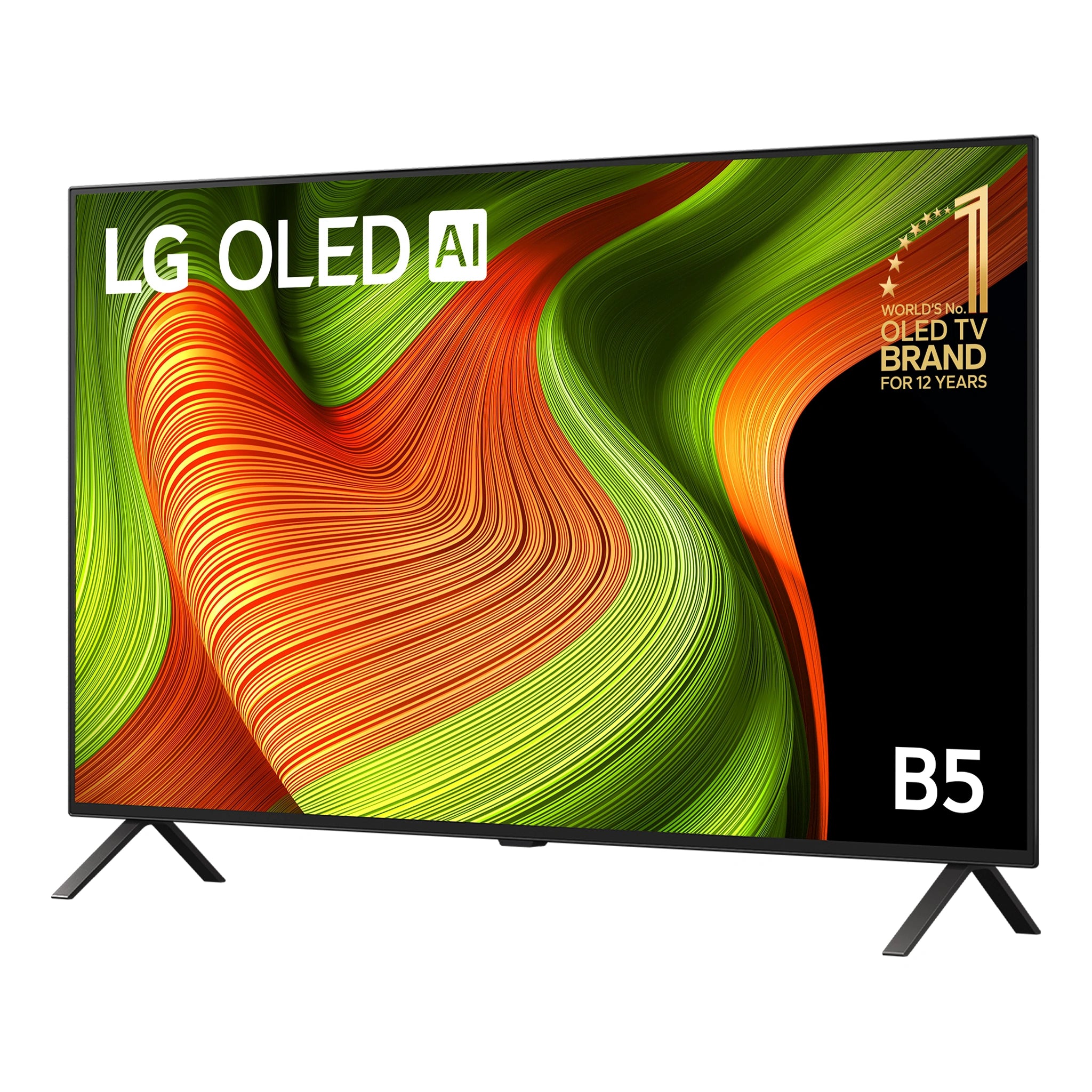 LG 48 Inch OLED B5 4K Smart TV with AI Brilliance OLED48B5PSA, Left View