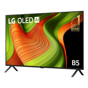LG 48 Inch OLED B5 4K Smart TV with AI Brilliance OLED48B5PSA, Left View