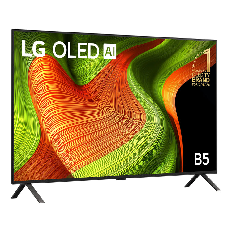 LG 48 Inch OLED B5 4K Smart TV with AI Brilliance OLED48B5PSA, Right View