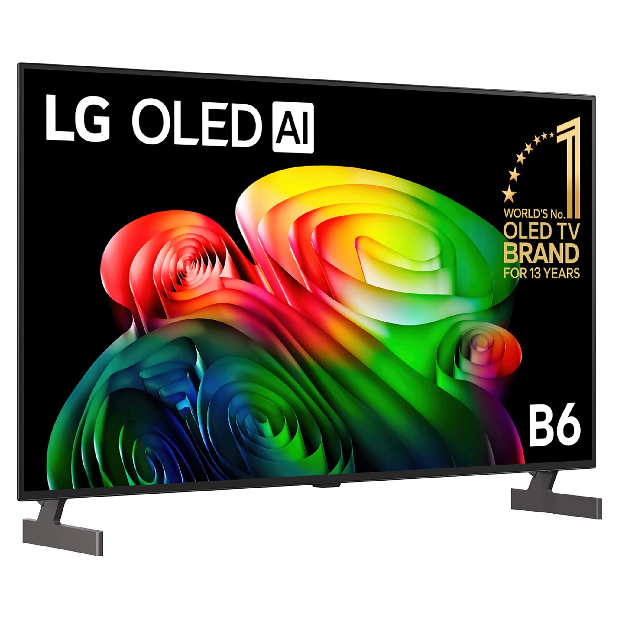 LG 48 Inch OLED AI 4K Smart TV 2026 OLED48B6PSA, Right Side View