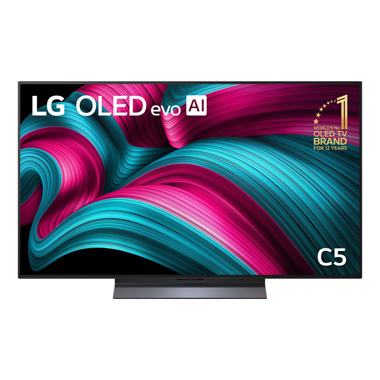 LG 48 Inch C5 OLED evo 4K Smart TV OLED48C5PSA, Front View