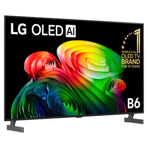 LG 55 Inch OLED AI B6 4K Smart TV 2026 OLED55B6PSA, Right Side View