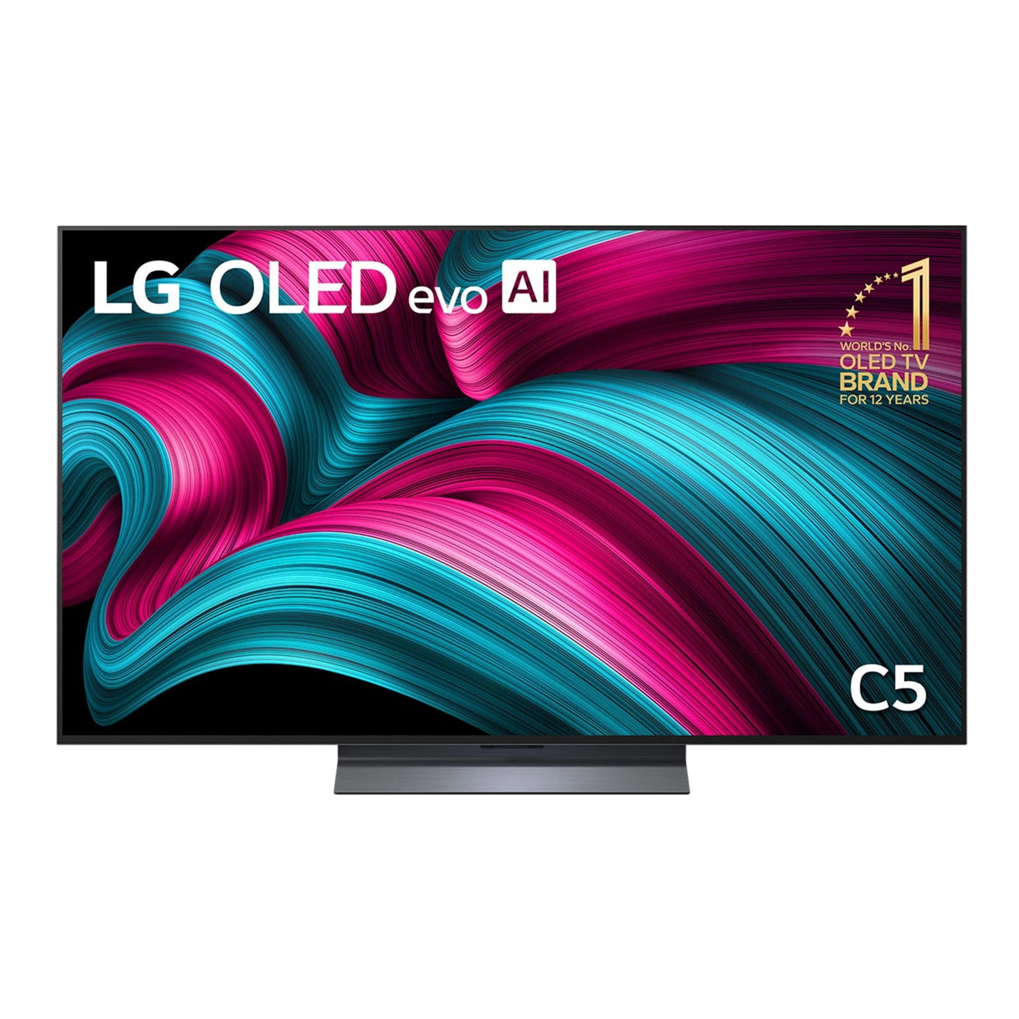 LG 55 Inch OLED Evo C5 4K Smart TV OLED55C5PSA, Front View