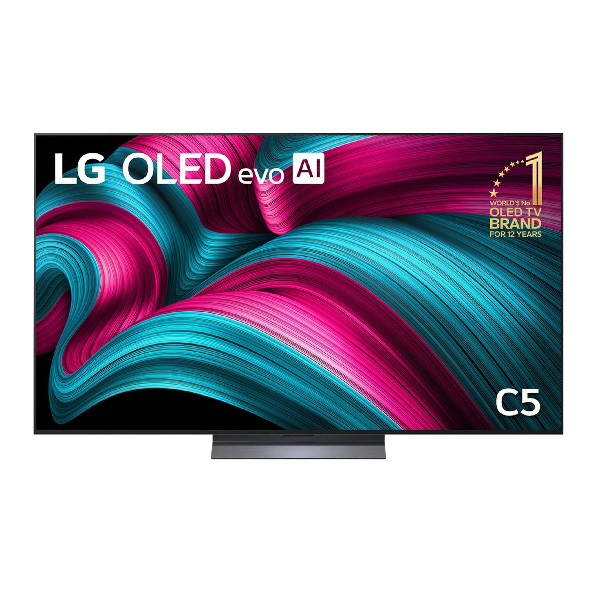 LG 65 Inch C5 Series OLED Evo AI 4K Smart TV OLED65C5PSA, Front View