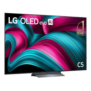 LG 65 Inch C5 Series OLED Evo AI 4K Smart TV OLED65C5PSA, Left Side View