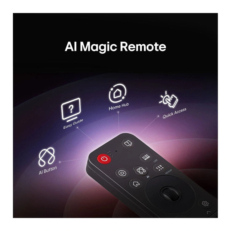 LG 65 Inch G5 OLED Evo Gallery Edition AI TV OLED65G5PSA, Remote Control