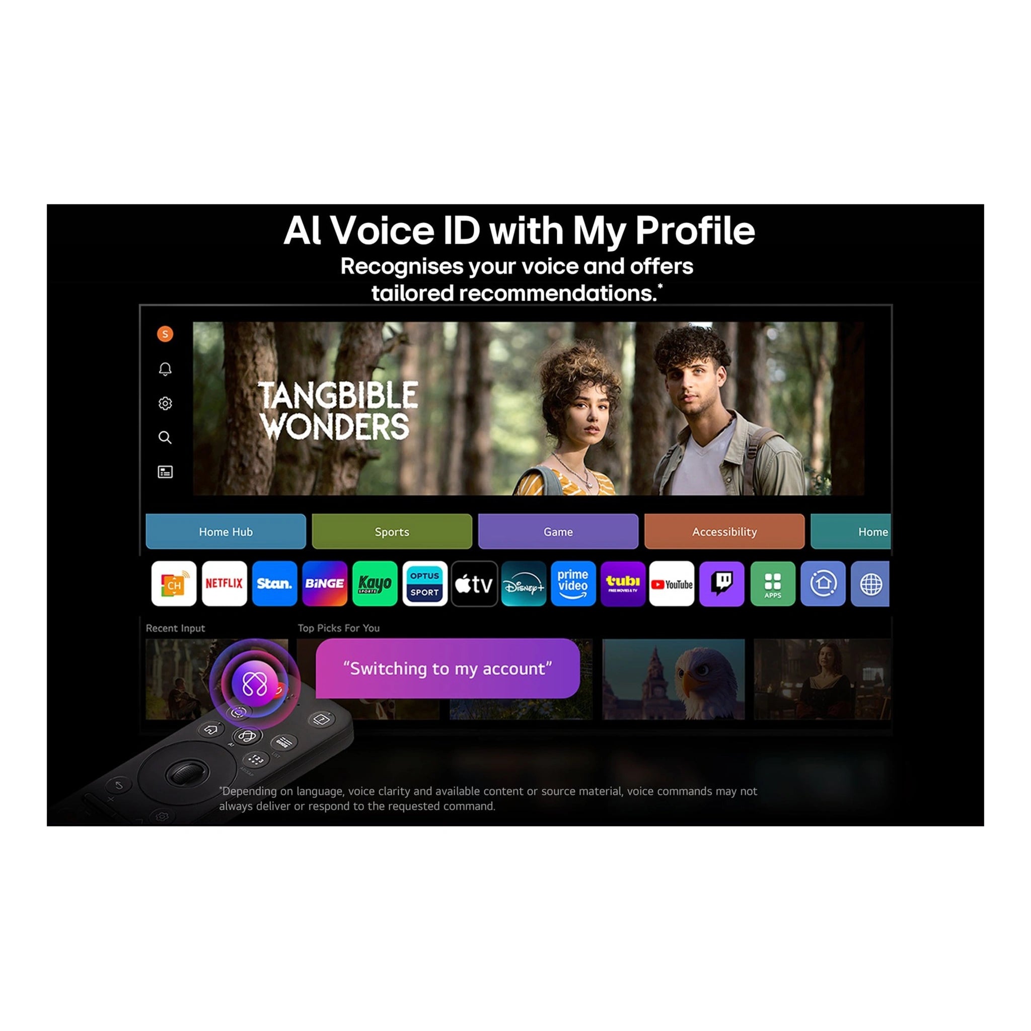 LG OLED77C5PSA 77 inch C5 Series OLED Evo AI 4K Smart TV