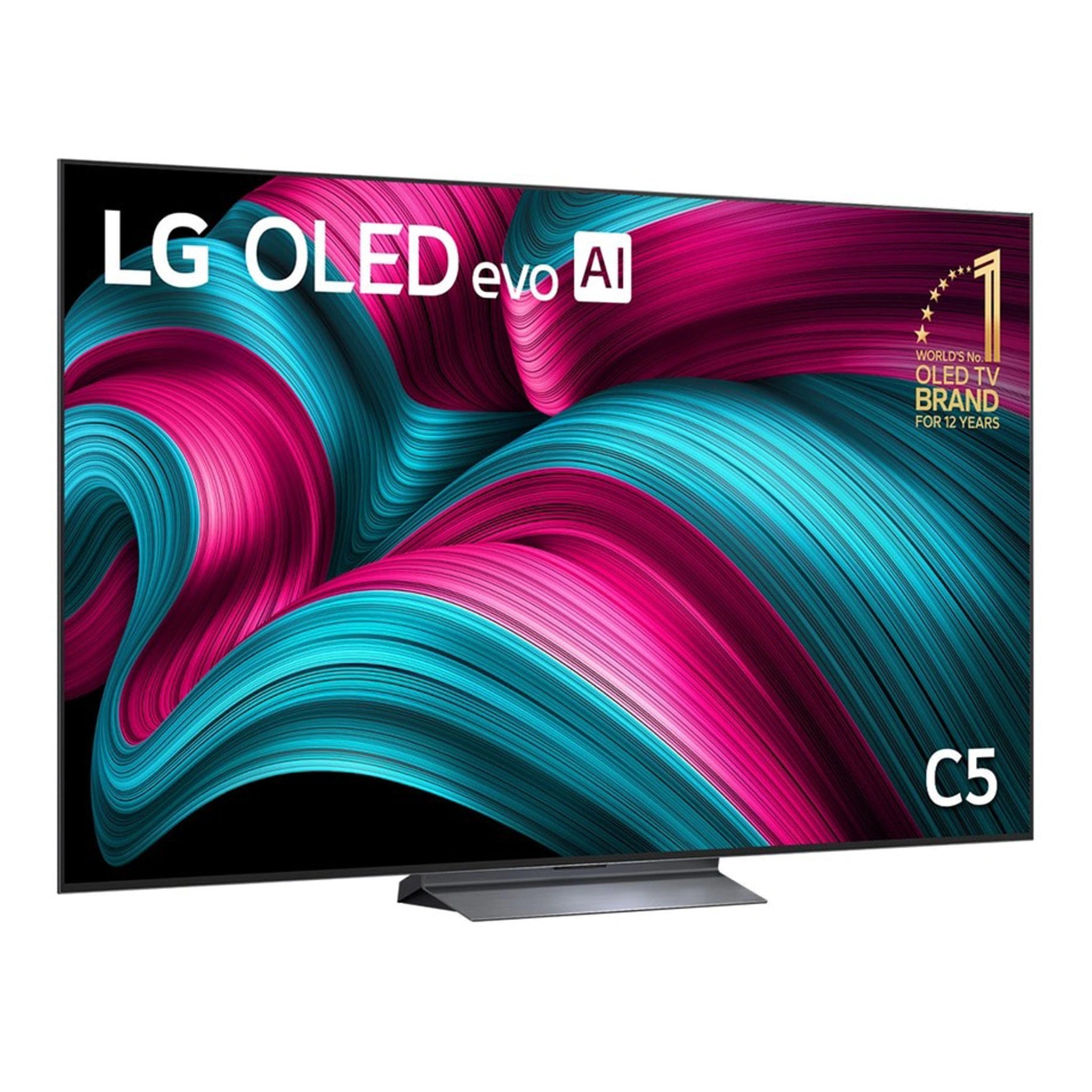 LG 77-inch OLED evo AI C5 4K Smart TV 2025 OLED77C5PSA, Left Side View