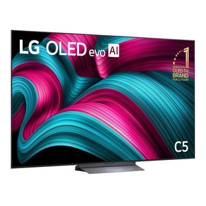 LG 77-inch OLED evo AI C5 4K Smart TV 2025 OLED77C5PSA, Left Side View