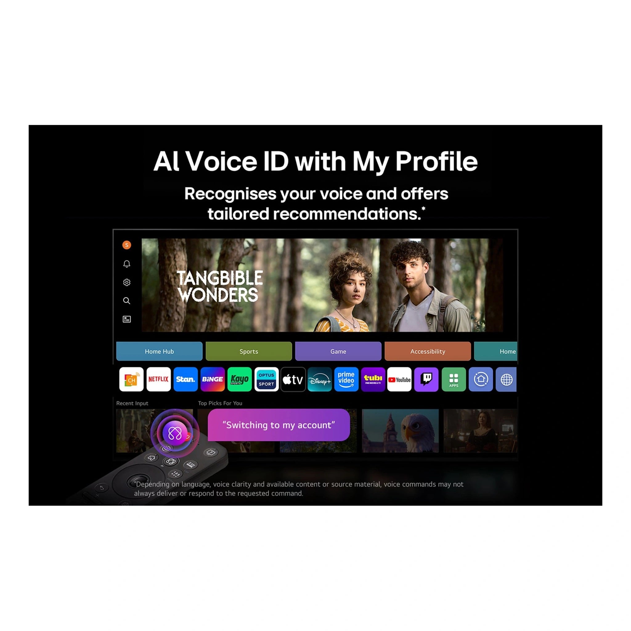 LG OLED83C5PSA 83 inch C5 Series OLED Evo AI 4K Smart TV