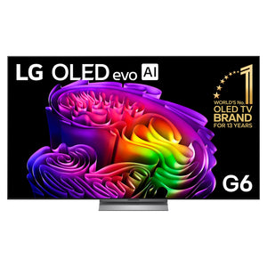 LG 83 Inch OLED evo AI G6 4K Smart TV 2026 OLED83G6PSB, Front View