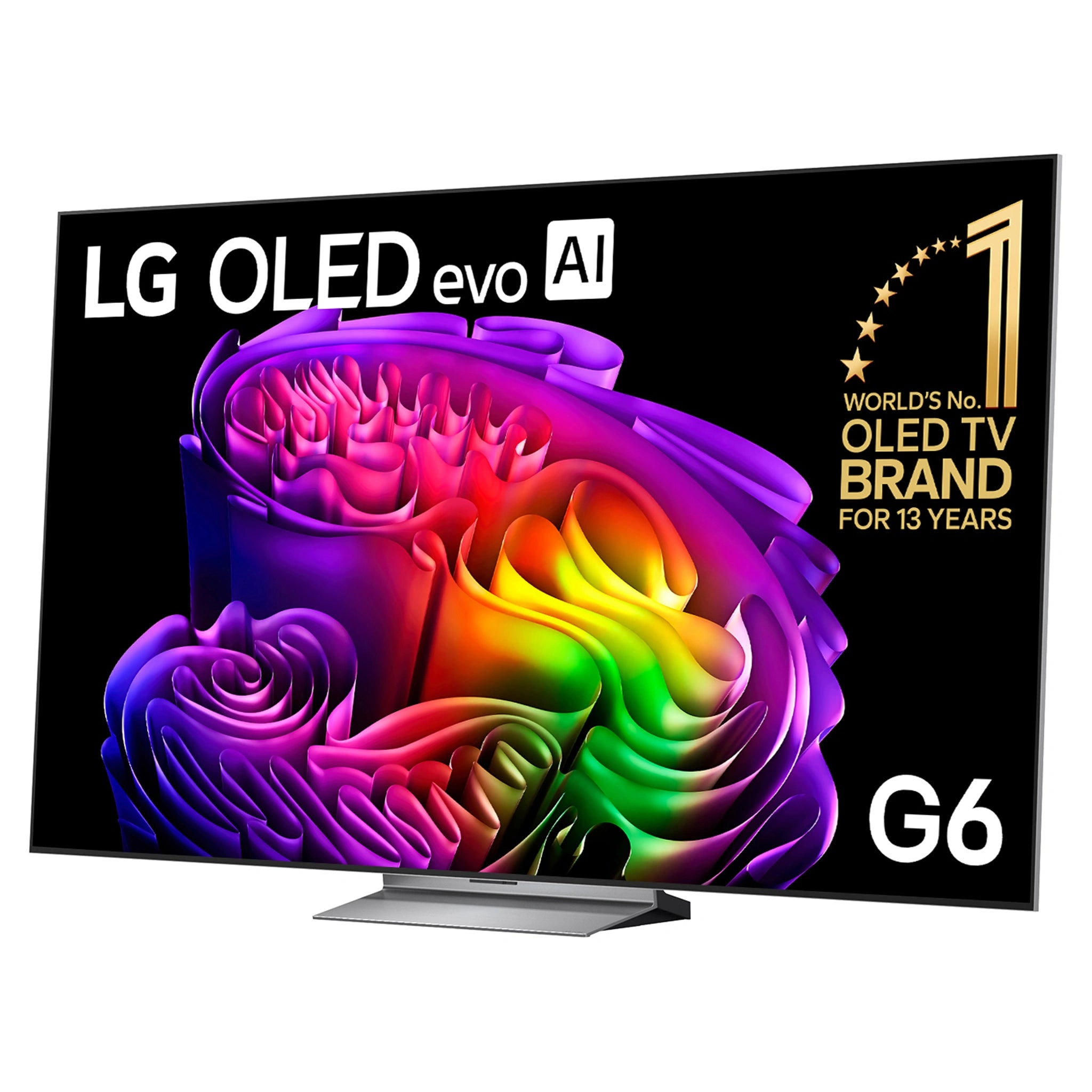 LG 83 Inch OLED evo AI G6 4K Smart TV 2026 OLED83G6PSB, Right Side View