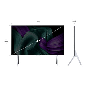 LG 97 Inch SIGNATURE OLED M5 4K Smart TV with Wireless Video & Audio Transfer OLED97M5PSA, Dimensions