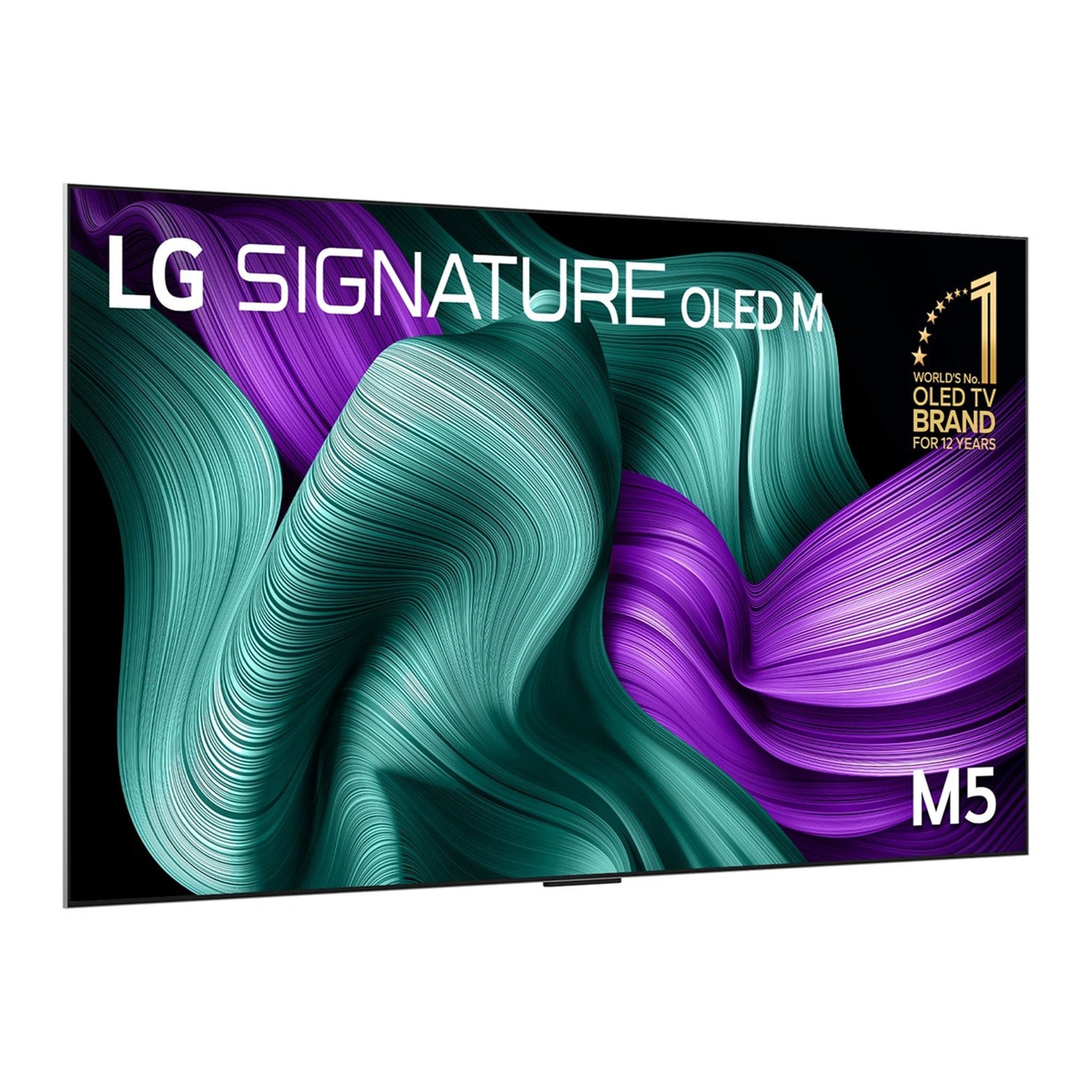 LG 97 Inch SIGNATURE OLED M5 4K Smart TV with Wireless Video & Audio Transfer OLED97M5PSA, Left Side View