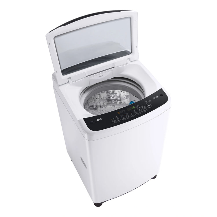 LG 7.5kg Top Load Washer - Smart Inverter WTG7520, Top Left Side View With Door Open