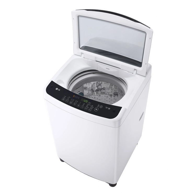 LG 7.5kg Top Load Washer - Smart Inverter WTG7520, Top Right Side View With Door Open