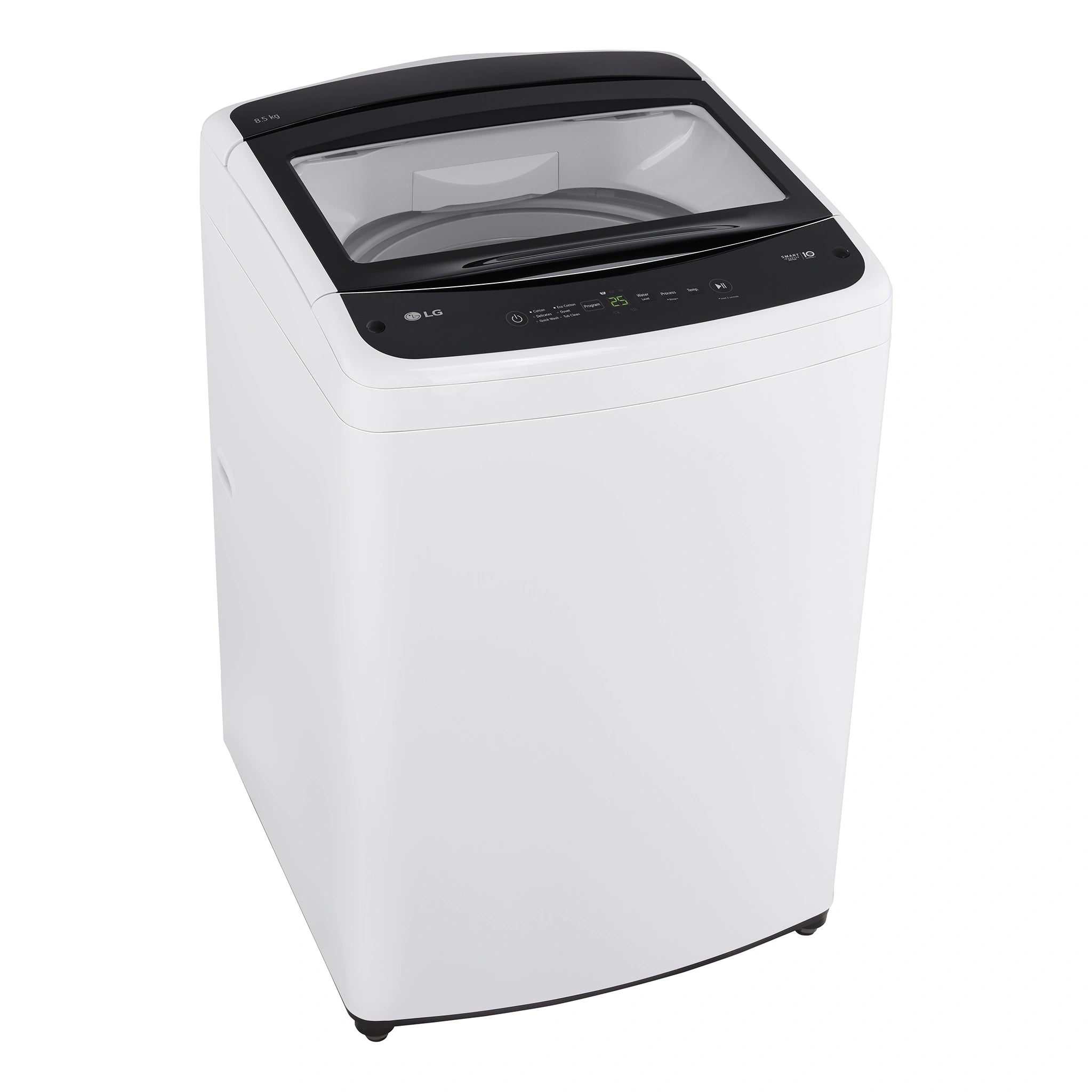 LG 8.5KG Top Load Washer - Smart Inverter WTL185W, Left Side View