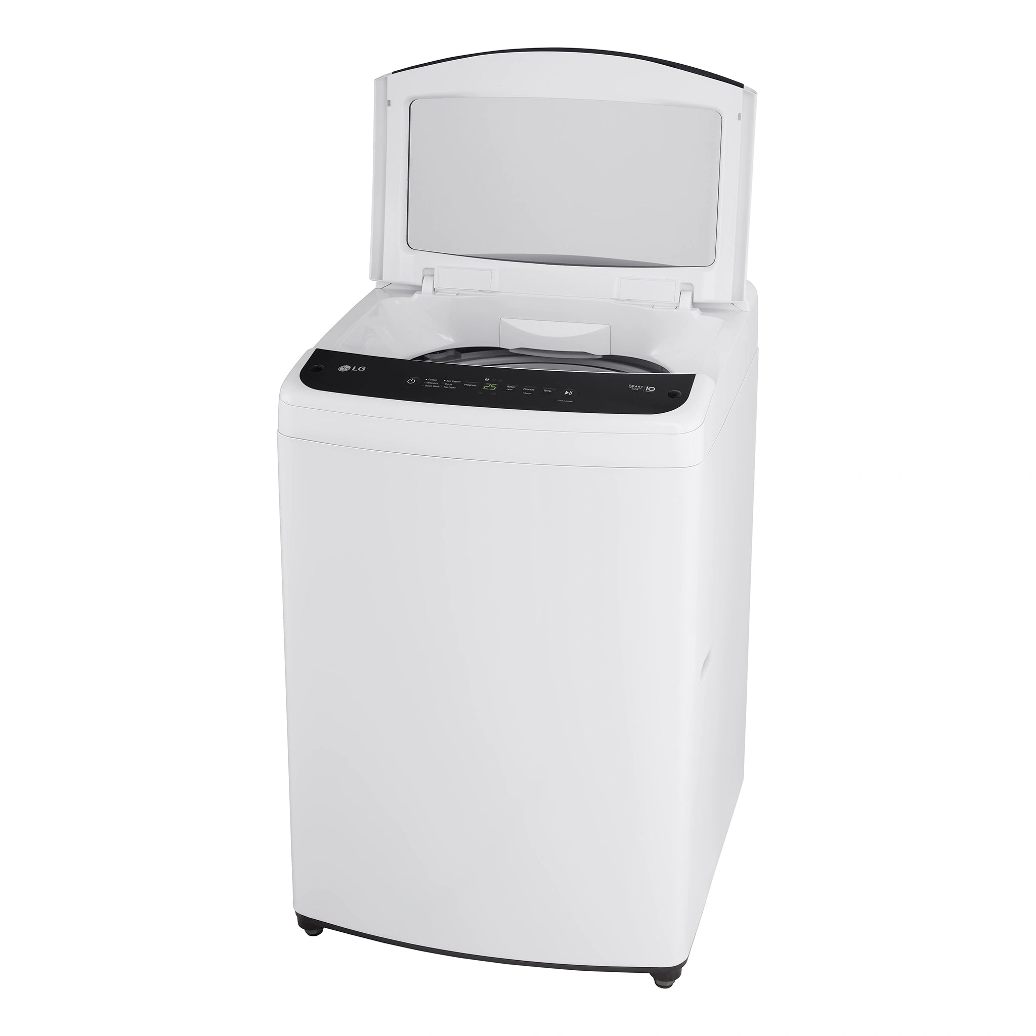 LG 8.5KG Top Load Washer - Smart Inverter WTL185W, Right Side View With Door Open