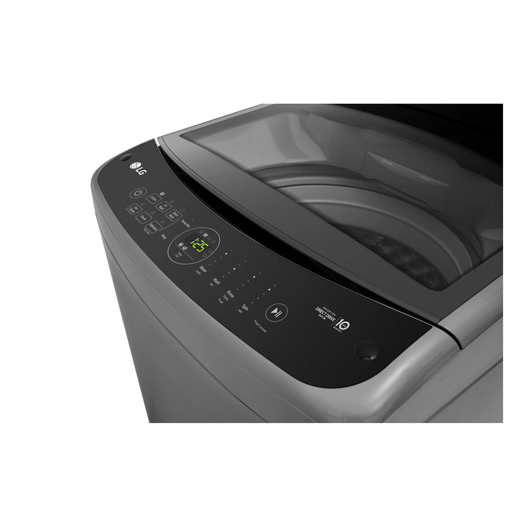 LG 9kg Series 3 Top Load Washing Machine with AI DD in Grey WTL309G, Control Panel View