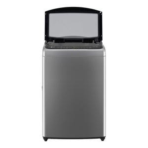 LG 9kg Series 3 Top Load Washing Machine with AI DD in Grey WTL309G, Front Side View With Door Open