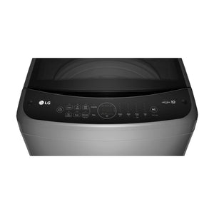 LG 9kg Series 3 Top Load Washing Machine with AI DD in Grey WTL309G, Top View