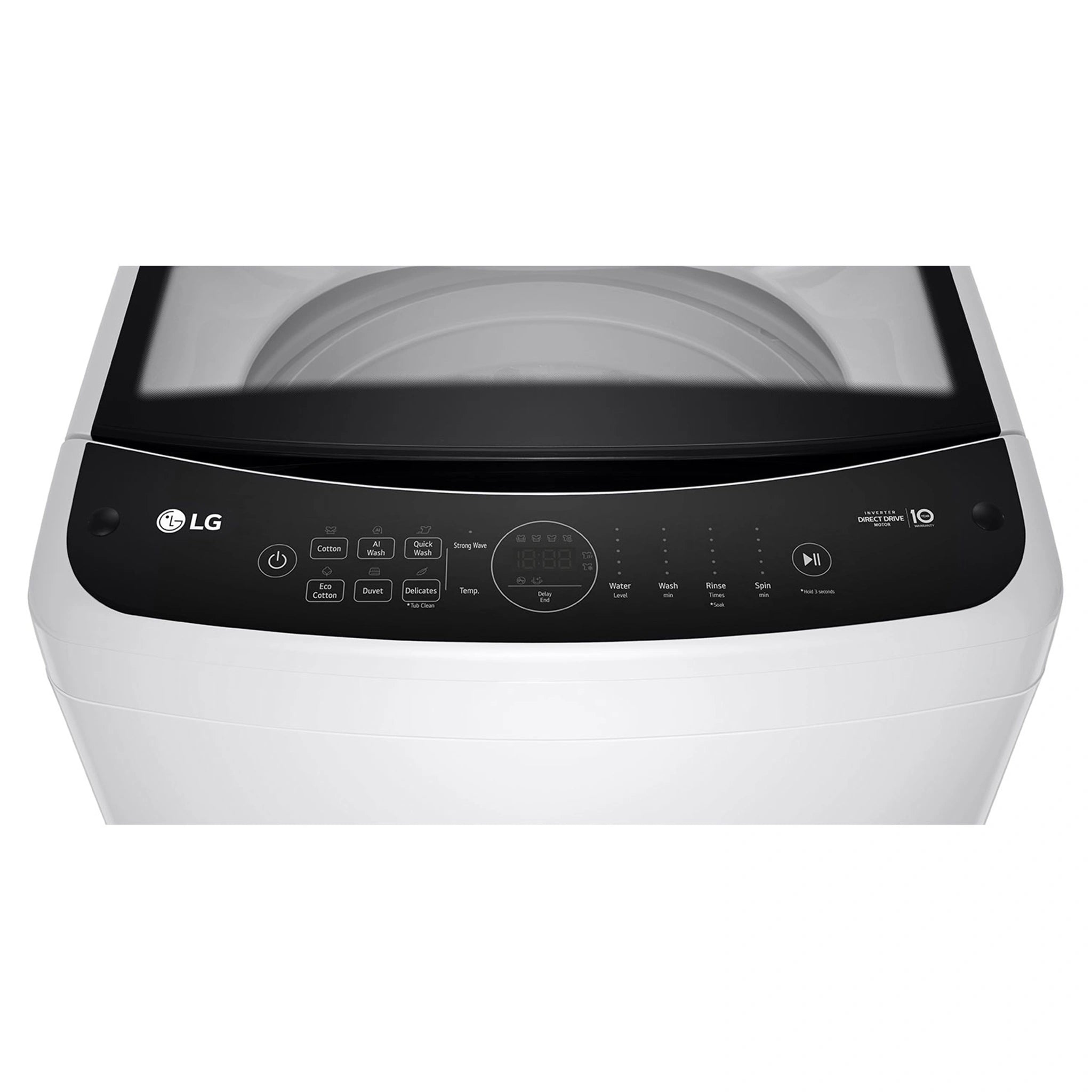 LG 9kg Series 3 Top Load Washer AI DD WTL309W, Control Panel View 4