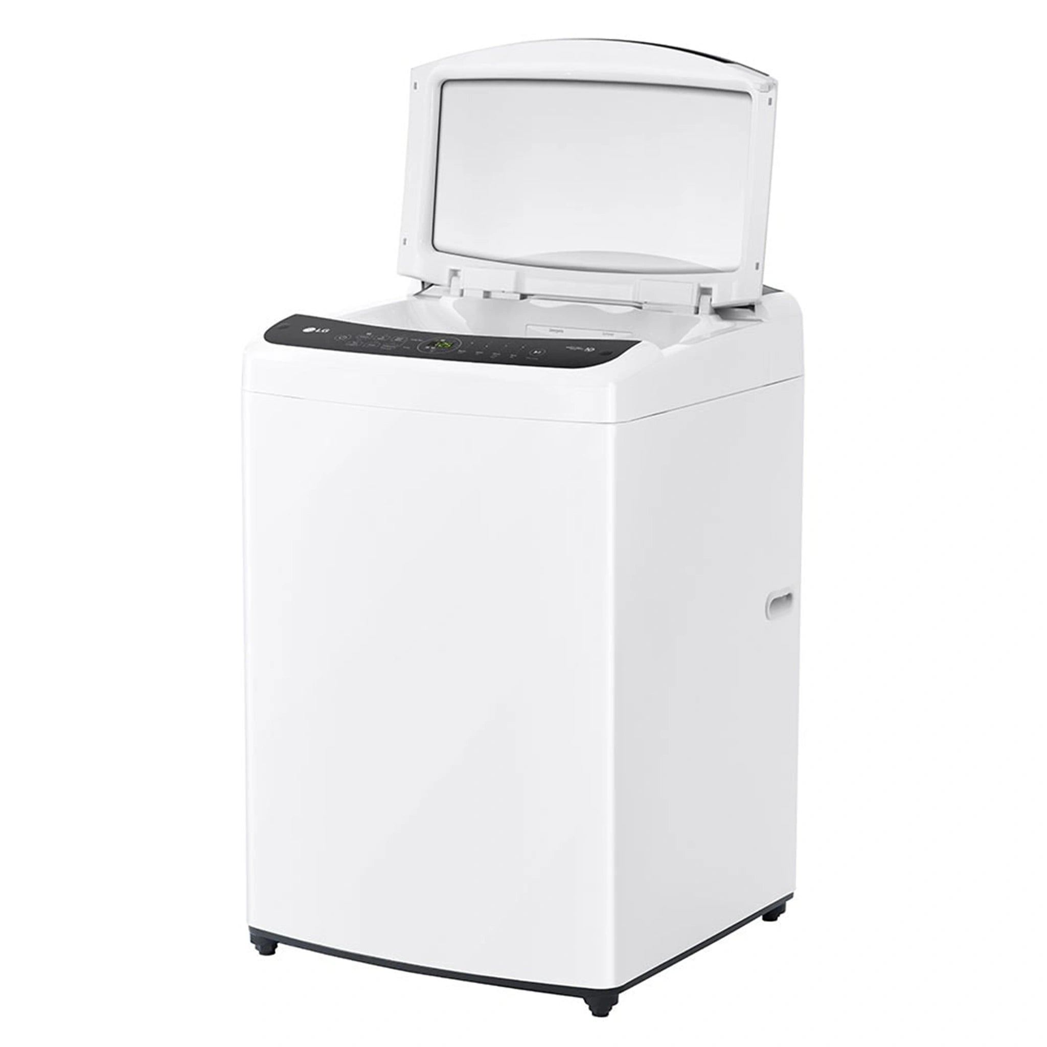 LG 9kg Series 3 Top Load Washer AI DD WTL309W, Right Side Door Open View