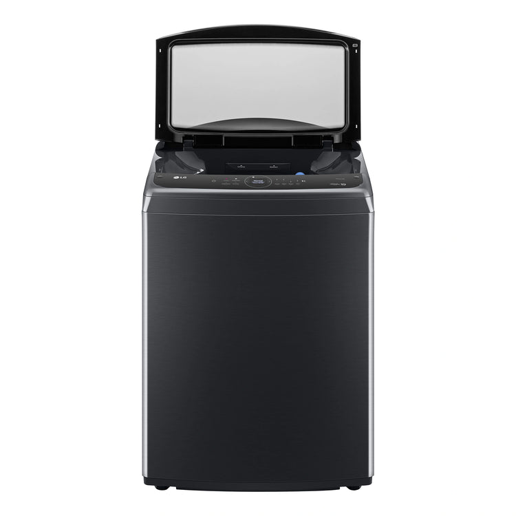 LG 12kg Series 9 Top Load Washer - AI DD WTL912B, Front View With Door Open