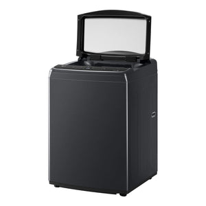 LG 12kg Series 9 Top Load Washer - AI DD WTL912B, Right Side View With Door Open