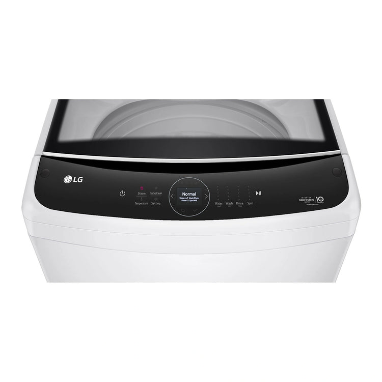 LG 14kg Series 9 Top Load Washing Machine WTL914W, Control Panel View