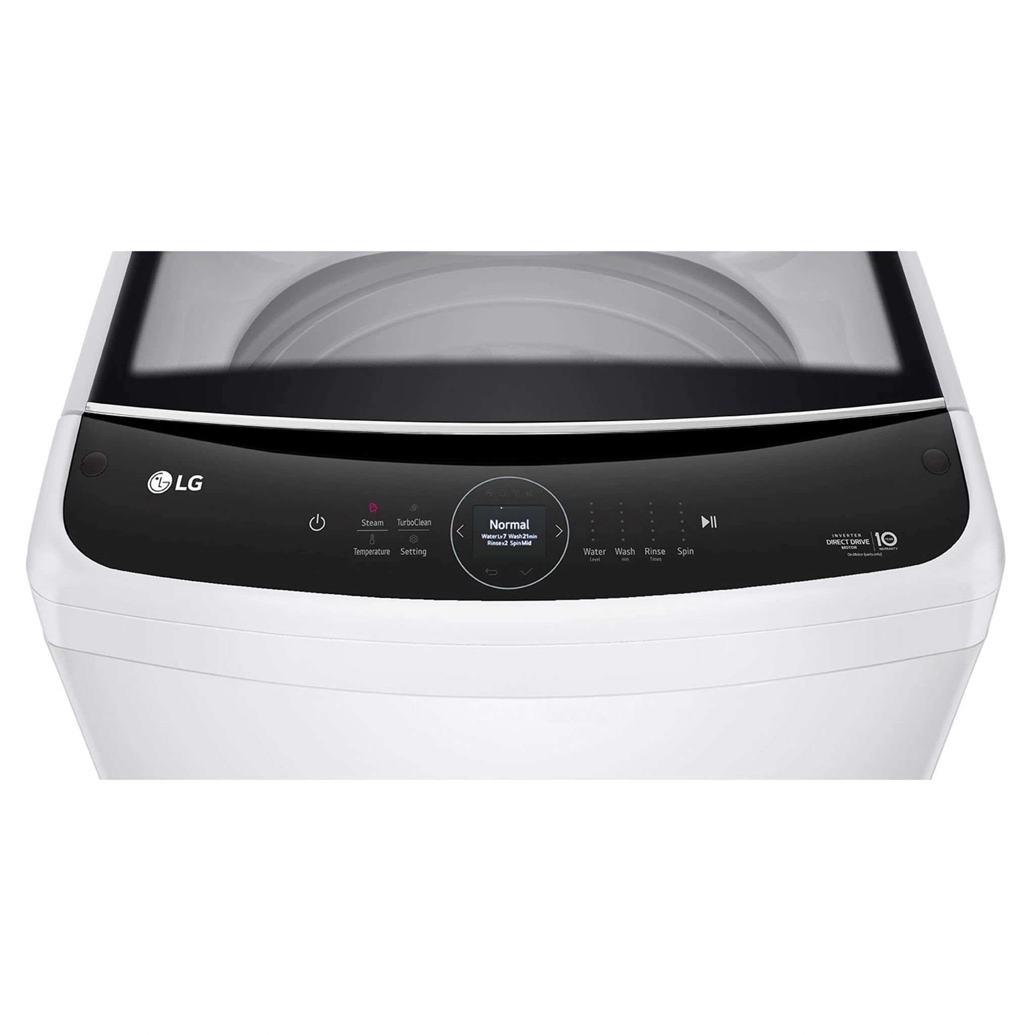 LG 14kg Series 9 Top Load Washer AI DD WTL914W, Control Panel View