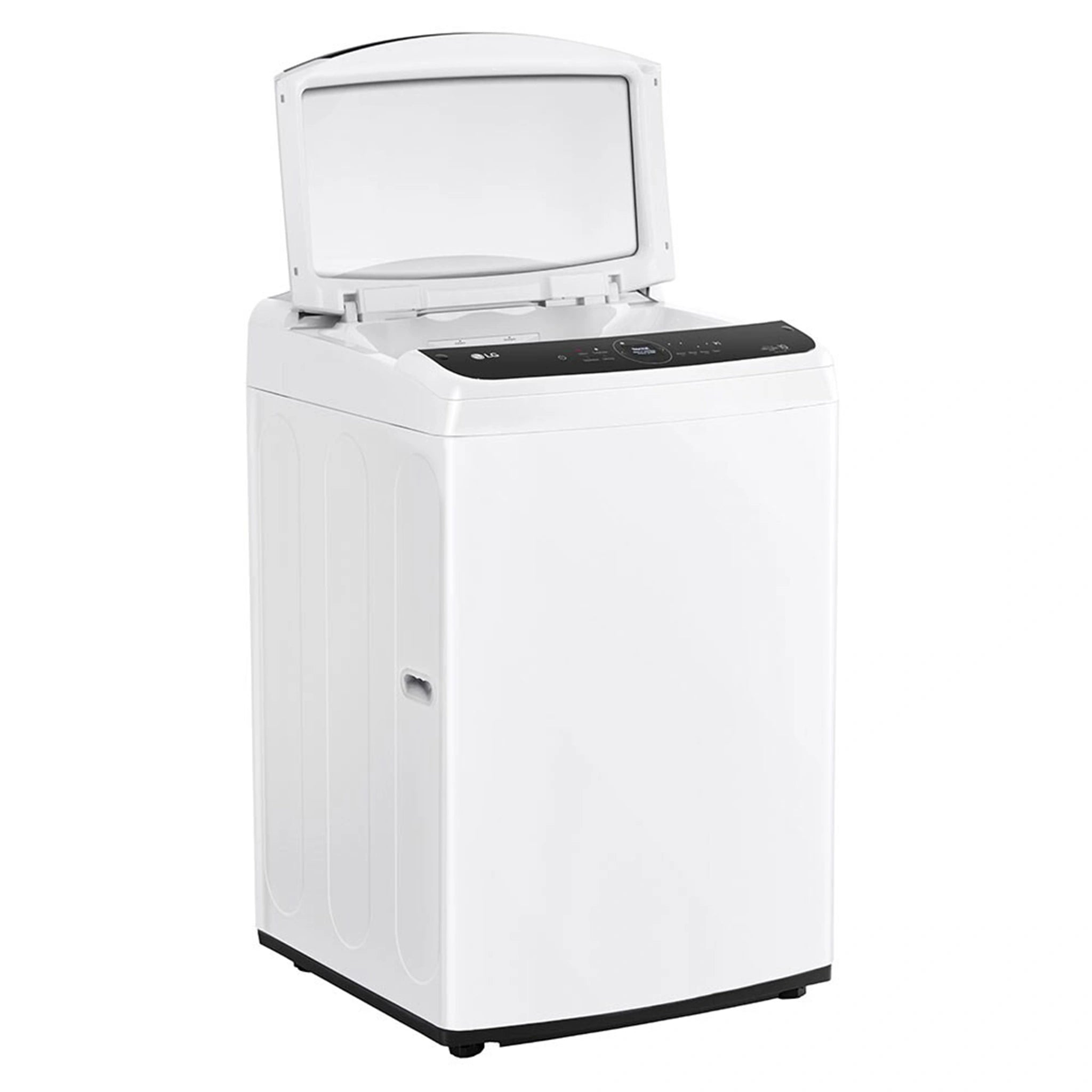LG 14kg Series 9 Top Load Washer AI DD WTL914W, Left Side Door Open View