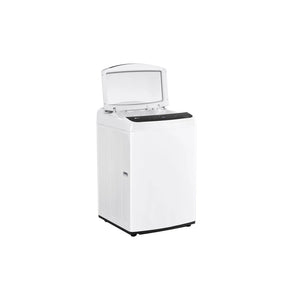 LG 14kg Series 9 Top Load Washing Machine WTL914W, Left Side View With Door Open
