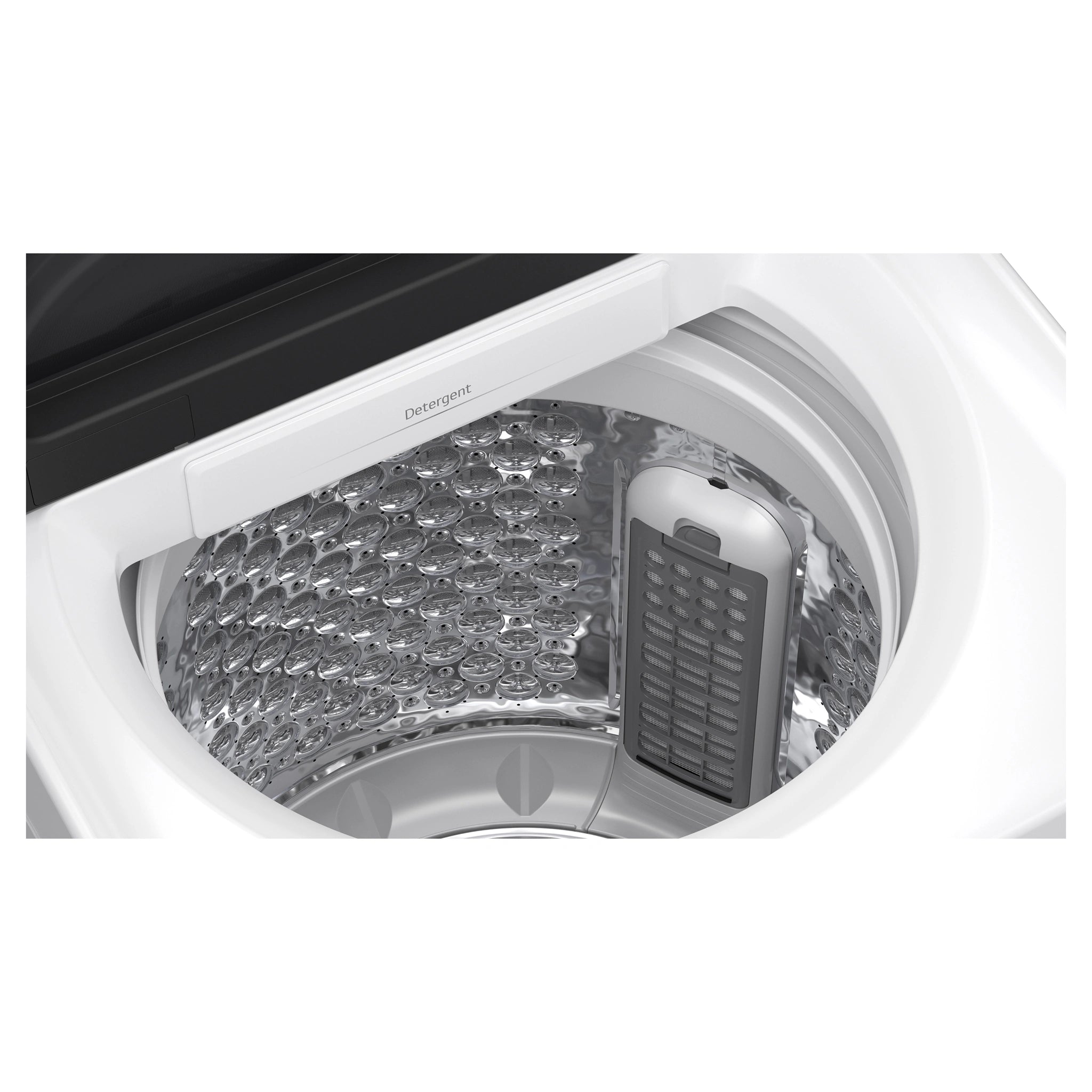 LG 8kg Series 5 AI White Top Load Washing Machine WTX308W. Drum Inside View