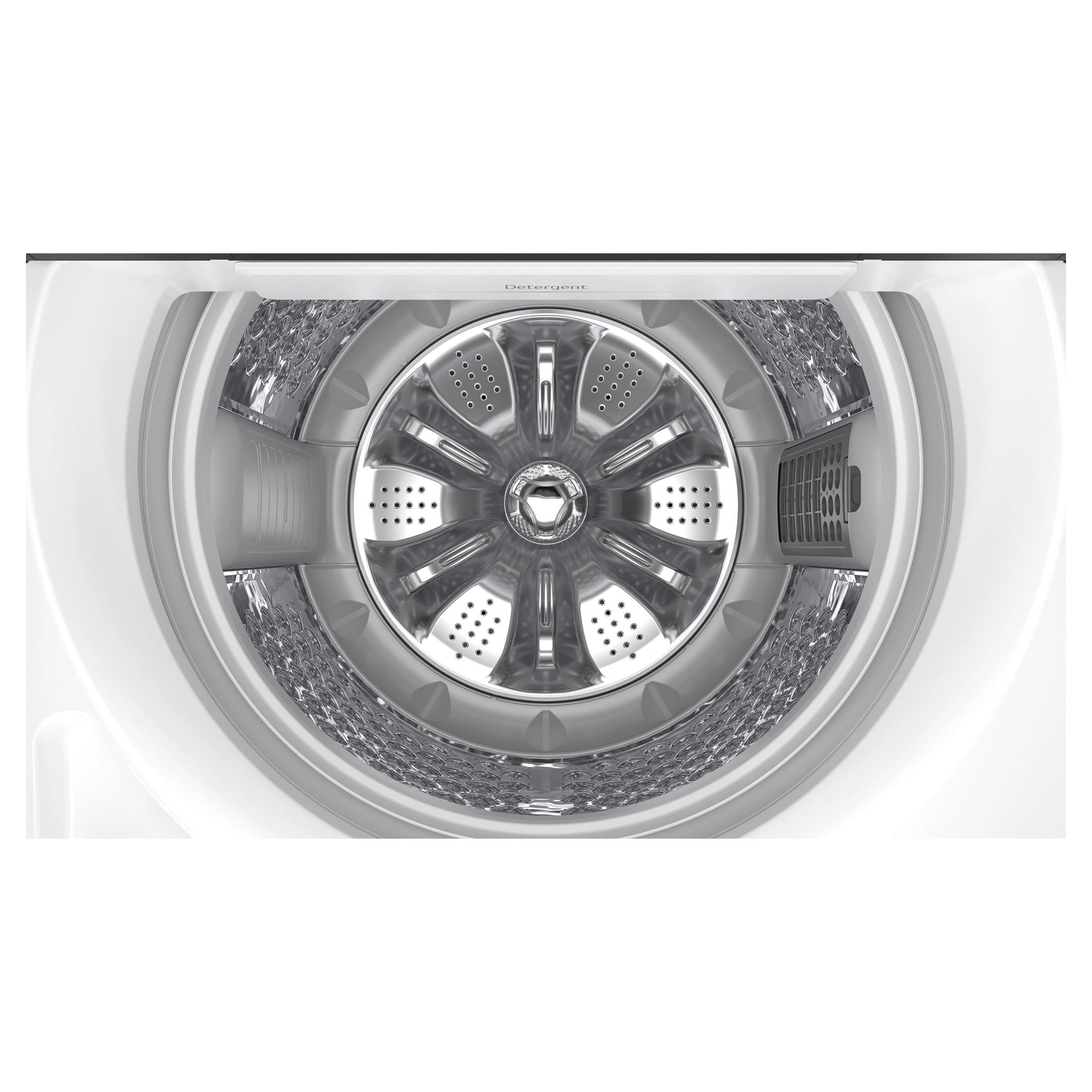 LG 8kg Series 5 AI White Top Load Washing Machine WTX308W. Drum Inside View