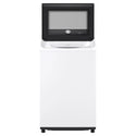 LG 8kg Series 5 AI White Top Load Washing Machine WTX308W. Front View with Door Open