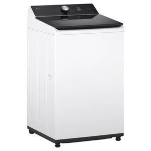 LG 8kg Series 5 AI White Top Load Washing Machine WTX308W. Left Side View