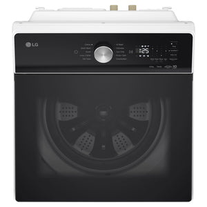 LG 8kg Series 5 AI White Top Load Washing Machine WTX308W. Top View