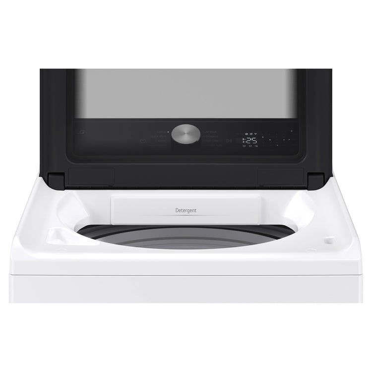 LG 8kg Series 5 AI White Top Load Washing Machine WTX308W. Top View