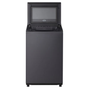LG 9kg Series 5 AI Graphite Top Load Washing Machine WTX309G, Front View with Door Open