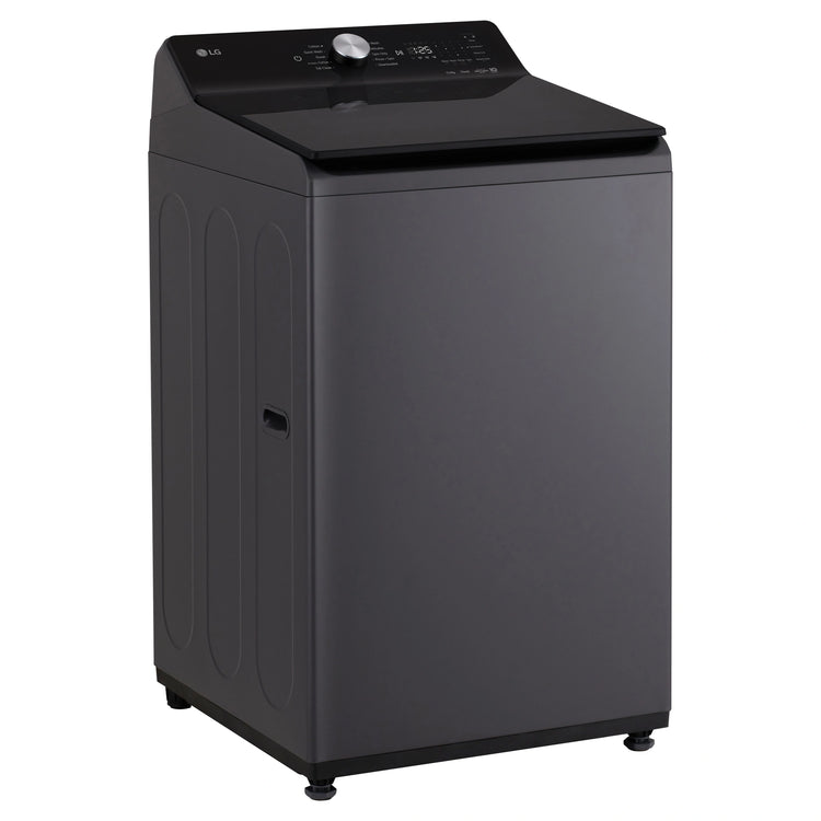 LG 9kg Series 5 AI Graphite Top Load Washing Machine WTX309G, Left Side View