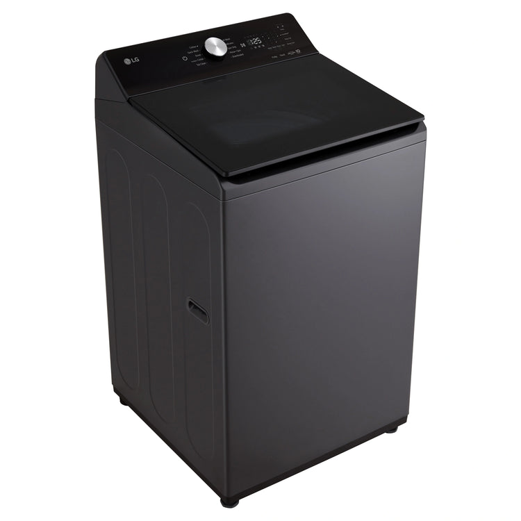 LG 9kg Series 5 AI Graphite Top Load Washing Machine WTX309G, Left Side View